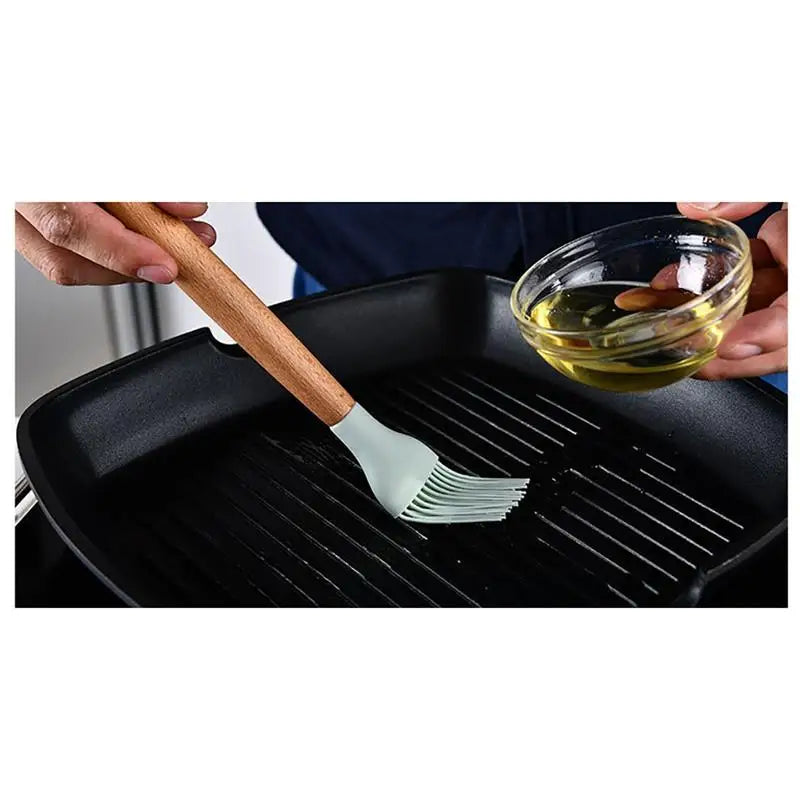 Cooking Tools Set Premium Silicone Utensils Set Turner Tongs Spatula Soup Spoon Non-stick Shovel Oil Brush Kitchen Tool